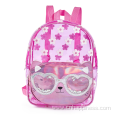 Transparent Pink Allover School Fashionable Bag Backpack